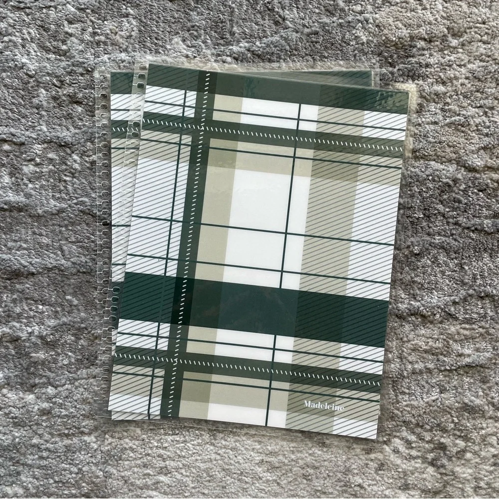 Erin Condren Interchangable Life Planner Cover - Green Plaid